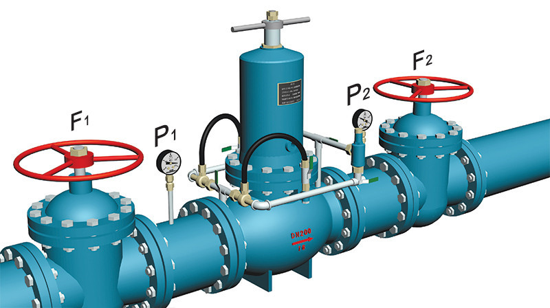 ZJY46H型減壓閥調試說明示意圖 ZJY46H型減壓閥調試說明示意圖